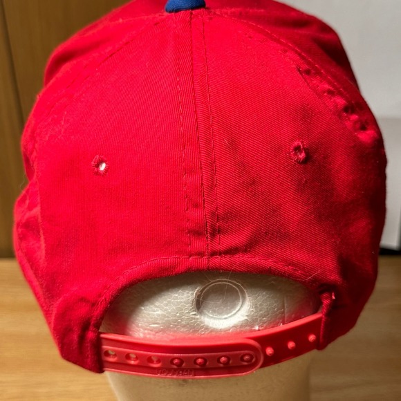 Vintage Sports Specialties MLB Baseball Texas Rangers Red Logo Snapback Hat - Picture 4 of 9